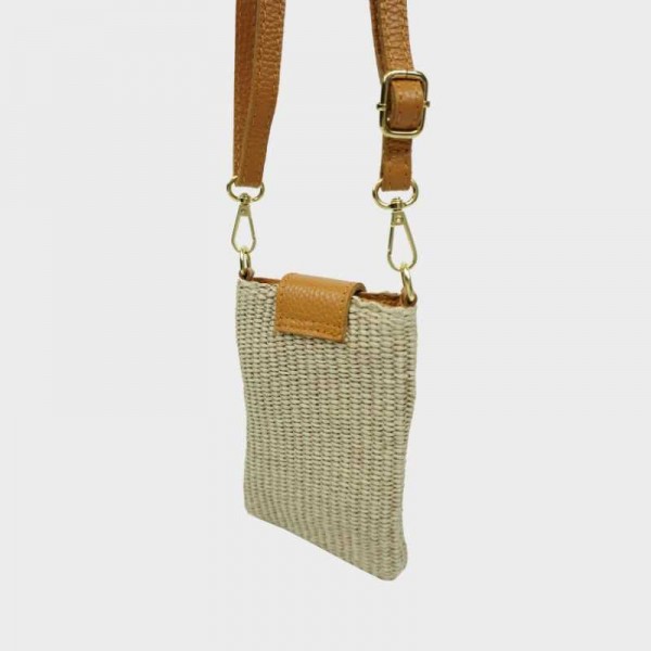 Anais - Pochette téléphone en raphia...