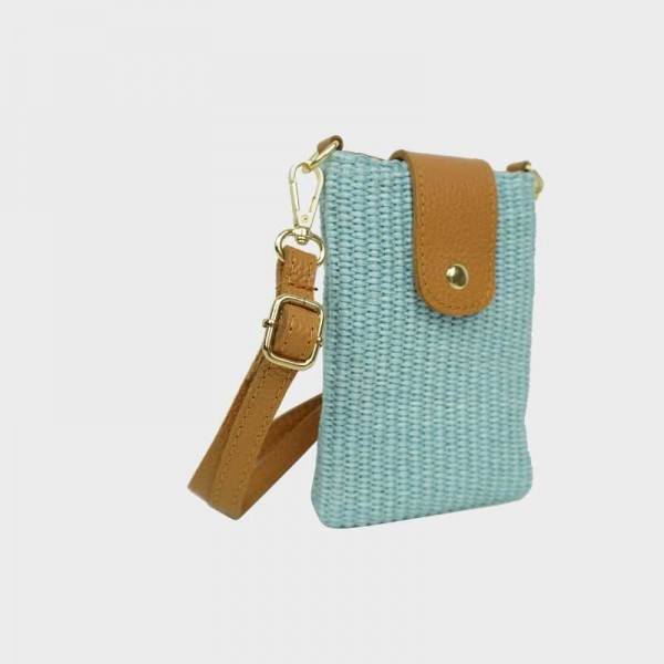 Anais - Pochette téléphone en raphia...