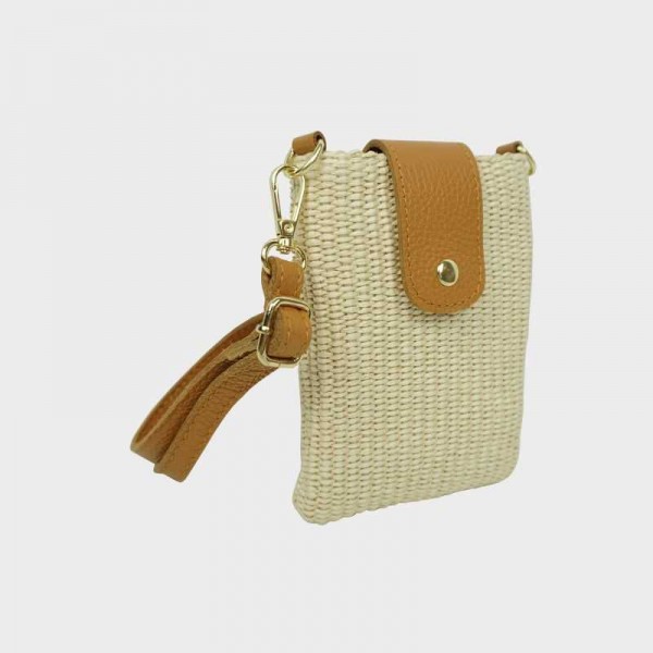Anais - Pochette téléphone en raphia...