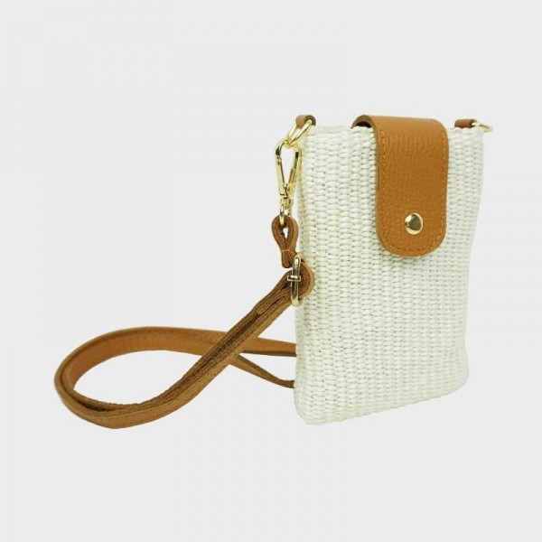 Anais - Pochette téléphone en raphia...