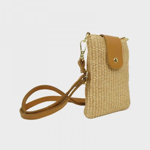 Anais - Pochette téléphone en raphia...