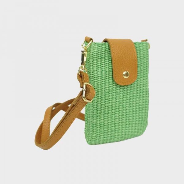 Anais - Pochette téléphone en raphia...