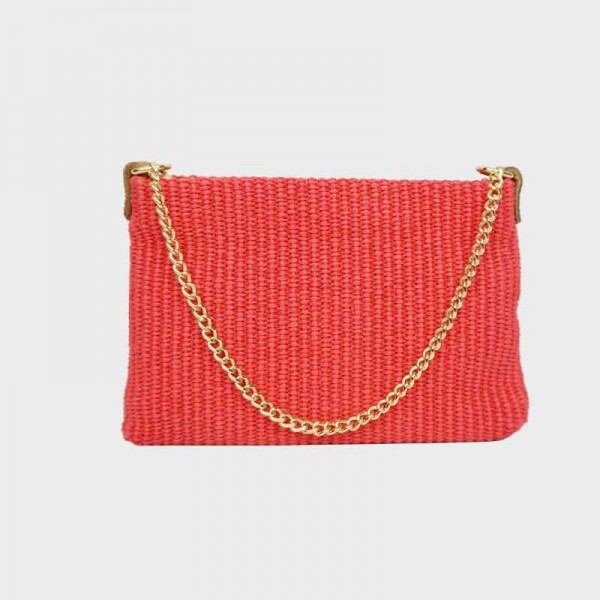 Anais - Petit sac en raphia garni... Anais - Petit sac en raphia garni...