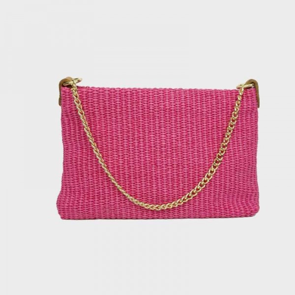 Anais - Petit sac en raphia garni... Anais - Petit sac en raphia garni...