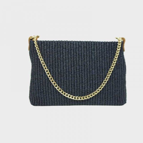 Anais - Petit sac en raphia garni... Anais - Petit sac en raphia garni...