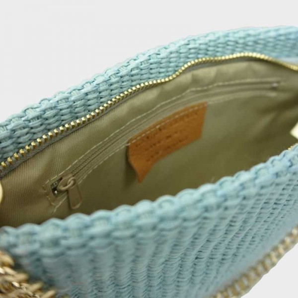 Anais - Petit sac en raphia garni... Anais - Petit sac en raphia garni...