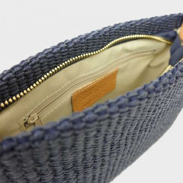 Anais - Petit sac en raphia garni... Anais - Petit sac en raphia garni...