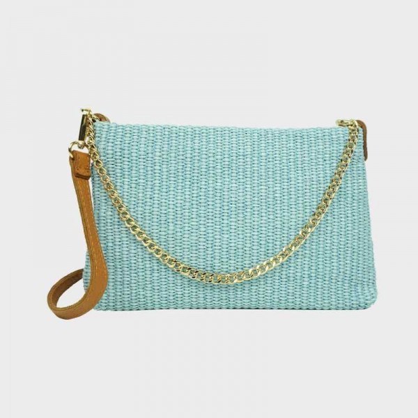 Anais - Petit sac en raphia garni... Anais - Petit sac en raphia garni...
