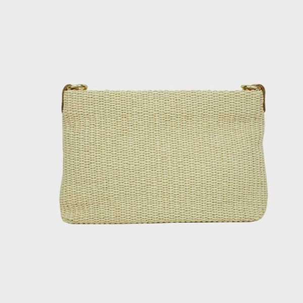 Anais - Petit sac en raphia garni... Anais - Petit sac en raphia garni...