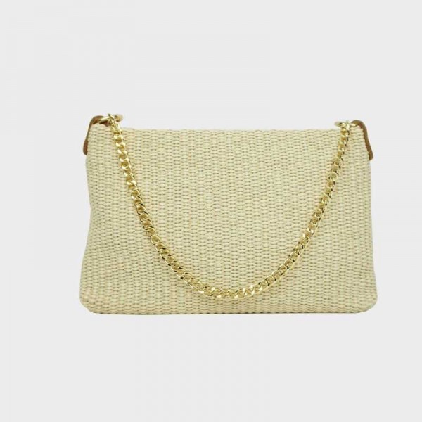 Anais - Petit sac en raphia garni... Anais - Petit sac en raphia garni...