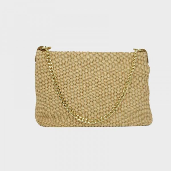 Anais - Petit sac en raphia garni... Anais - Petit sac en raphia garni...