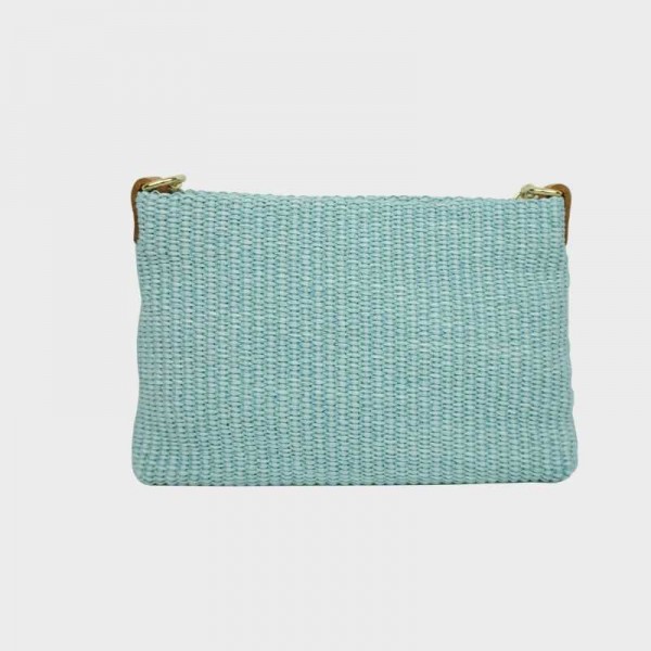 Anais - Petit sac en raphia garni... Anais - Petit sac en raphia garni...