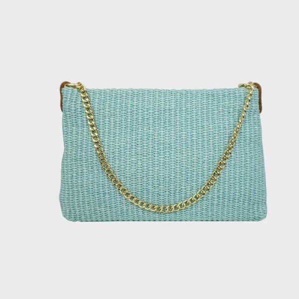 Anais - Petit sac en raphia garni... Anais - Petit sac en raphia garni...