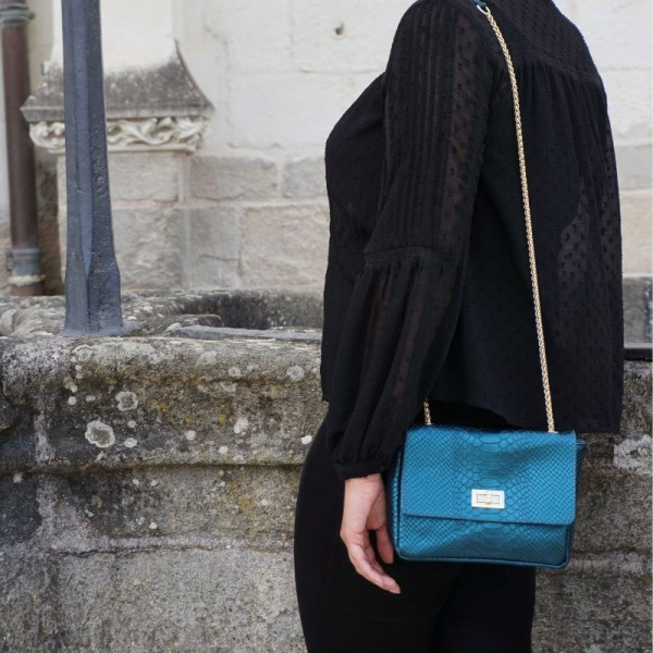 Anais - Sac bandoulière en cuir façon... Anais - Sac bandoulière en cuir façon...