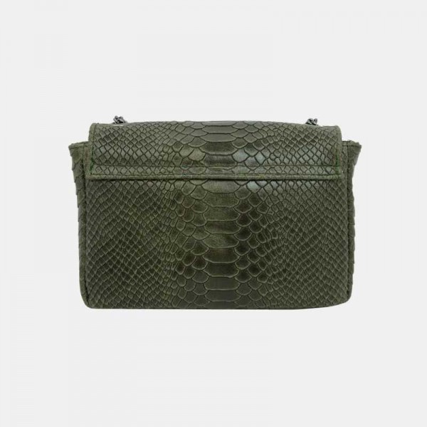 Anais - Sac bandoulière en cuir croco...