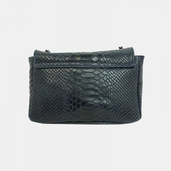 Anais - Sac bandoulière en cuir croco...