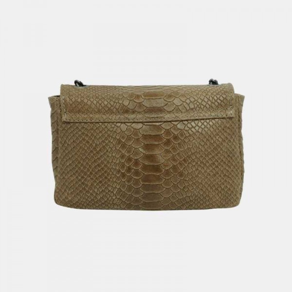 Anais - Sac bandoulière en cuir croco...