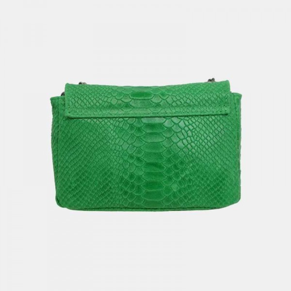 Anais - Sac bandoulière en cuir croco...