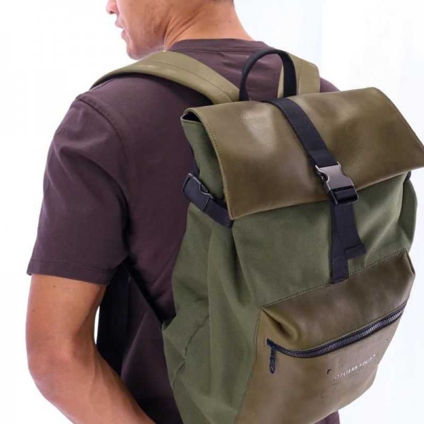 Atelier Fourès - Sac à dos en cuir... Atelier Fourès - Sac à dos en cuir...