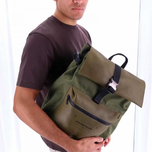 Atelier Fourès - Sac à dos en cuir... Atelier Fourès - Sac à dos en cuir...