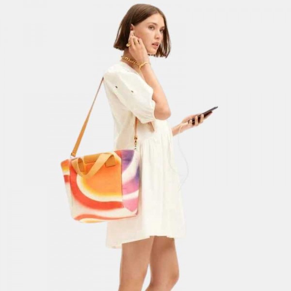 Desigual - Sac en toile dégradé 24saxa32 Desigual - Sac en toile dégradé 24saxa32