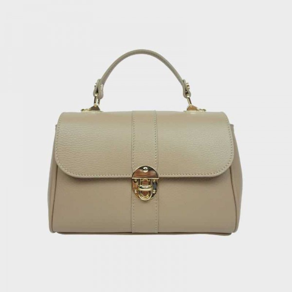 Anais - Sac à main en cuir avec rabat...