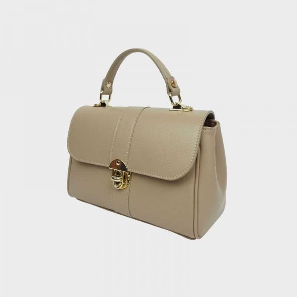 Anais - Sac à main en cuir avec rabat...