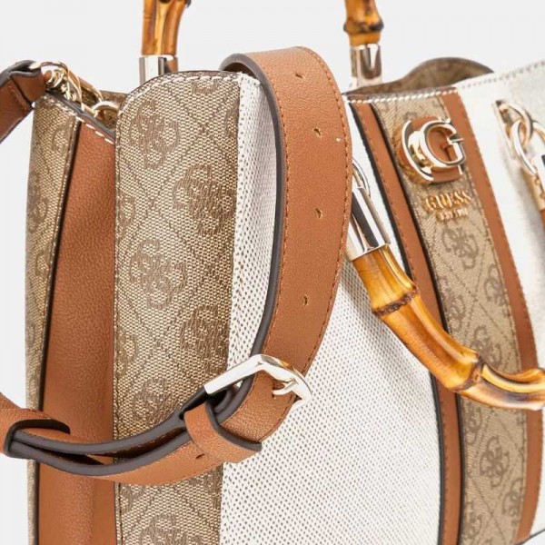 Guess - Sac à main poignée bambou Kerima
