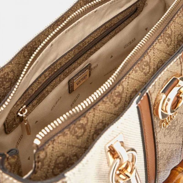 Guess - Sac à main poignée bambou Kerima
