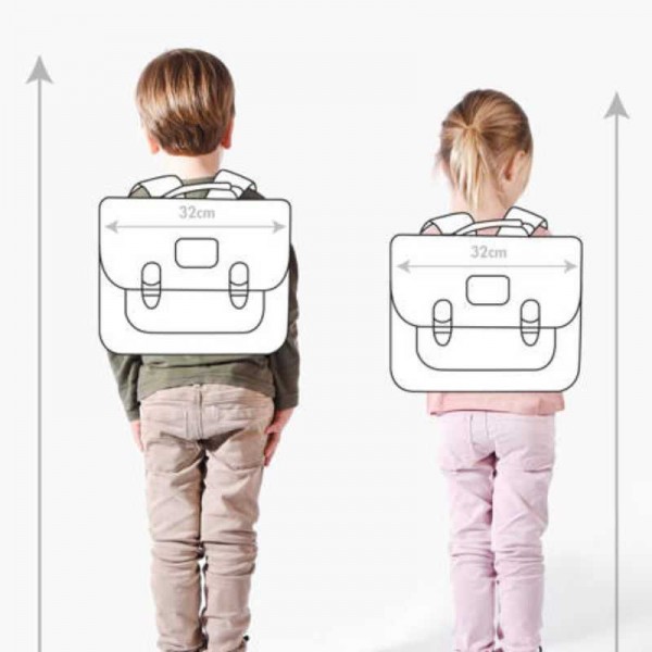 Caméléon - Cartable Retro 32cm