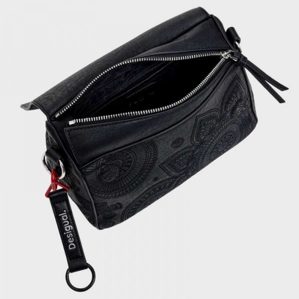 Desigual - Sac bandoulière brodé...