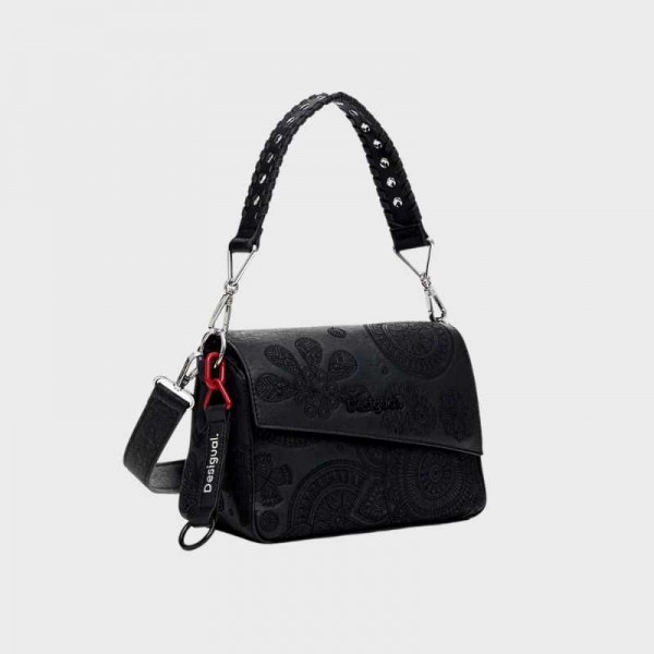 Desigual - Sac bandoulière brodé...