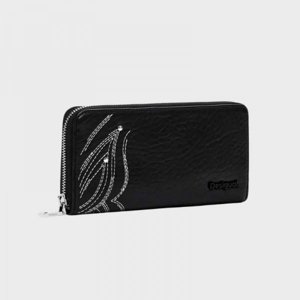 Desigual - Portefeuille zippé noir...