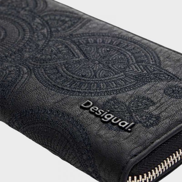 Desigual - Portefeuille brodé de...