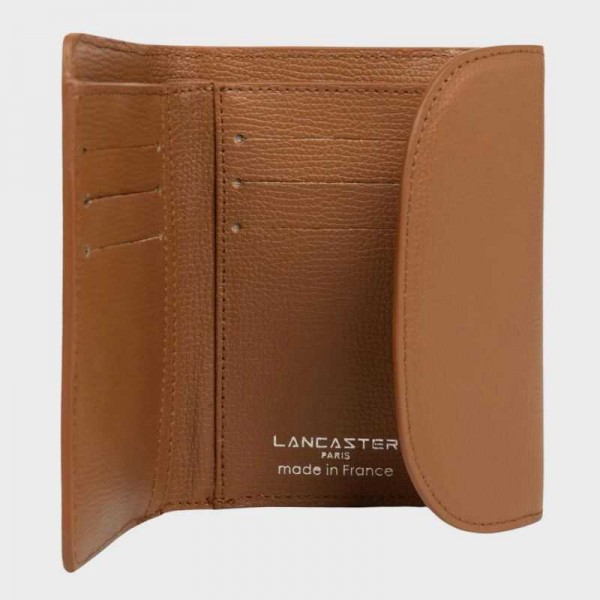 Lancaster - Portefeuille en cuir uni...