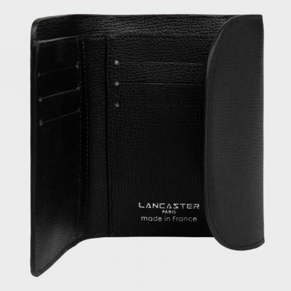 Lancaster - Portefeuille en cuir uni... Lancaster - Portefeuille en cuir uni...