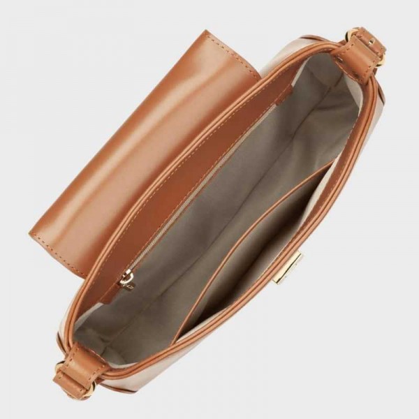 Lancaster - Sac besace en cuir Suave...