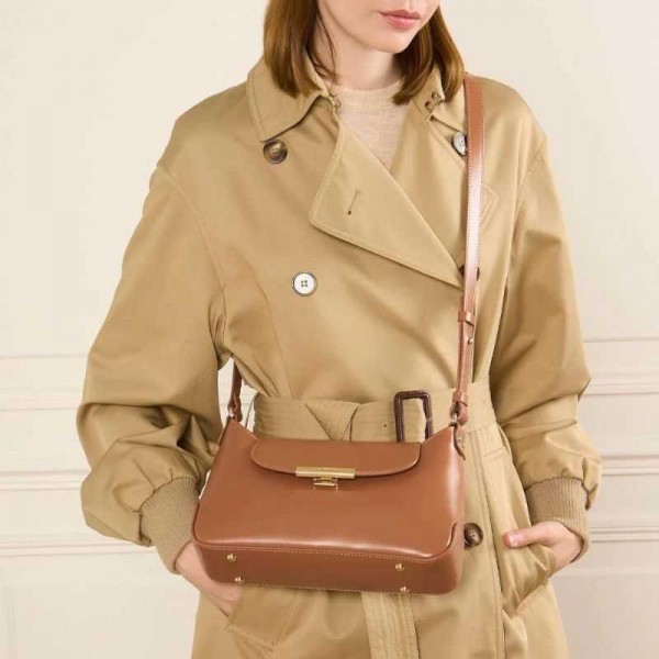 Lancaster - Sac besace en cuir Suave...