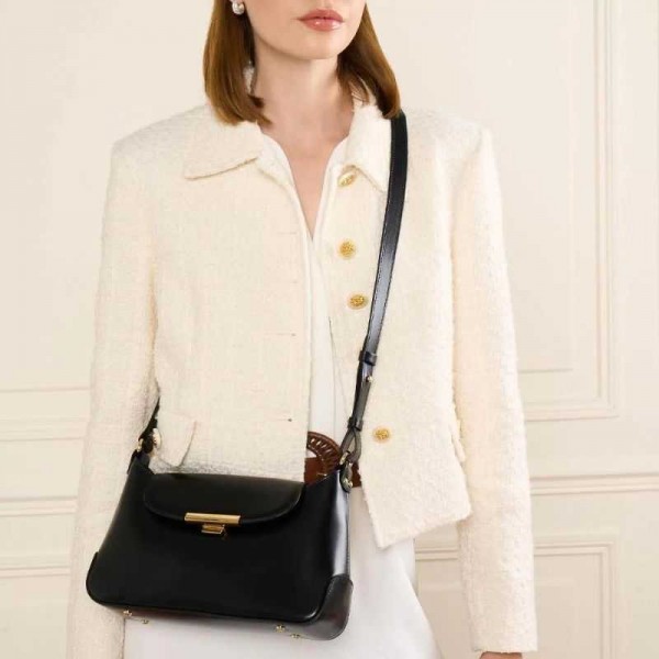 Lancaster - Sac besace en cuir Suave...