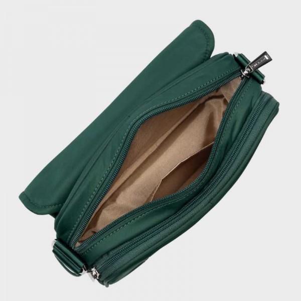 Lancaster - Sac gibecière en toile... Lancaster - Sac gibecière en toile...