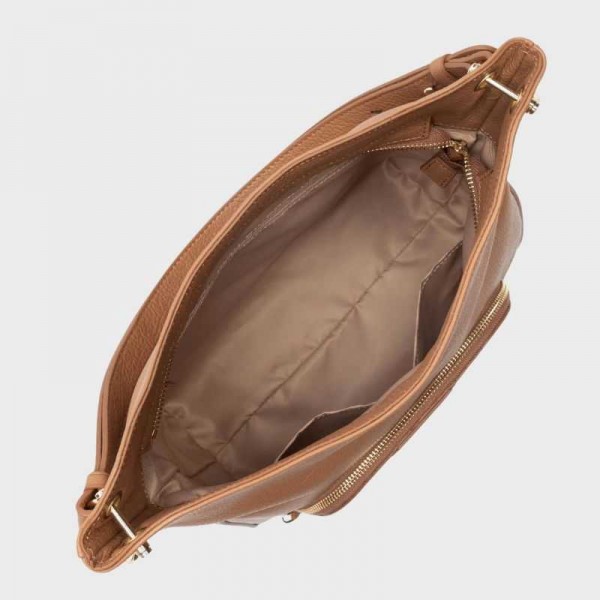 Lancaster - Sac seau en cuir Dune 529-87