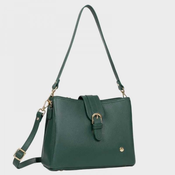 Hexagona - Sac porté épaule en cuir Luna