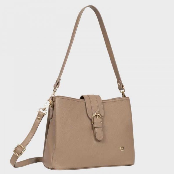 Hexagona - Sac porté épaule en cuir Luna