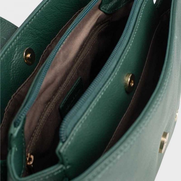 Hexagona - Sac porté épaule en cuir Luna