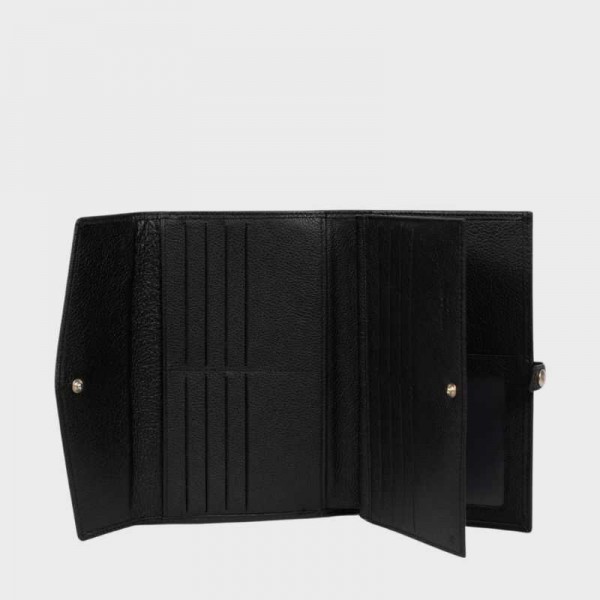 Hexagona - Compagnon en cuir noir... Hexagona - Compagnon en cuir noir...