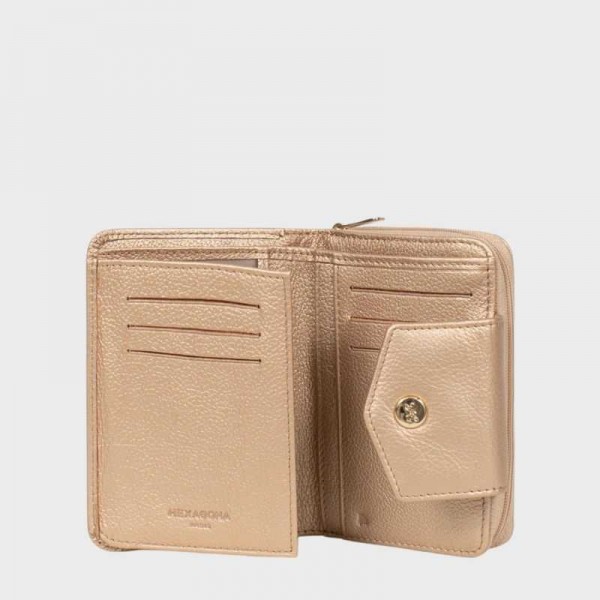 Hexagona - Portefeuille à rabat en...