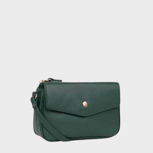 Hexagona - Sac bandoulière en cuir Luna