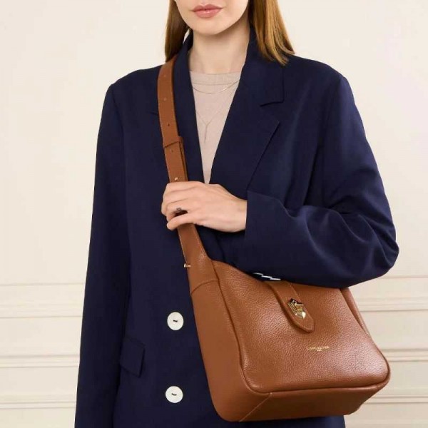 Lancaster - Sac seau en cuir Top...