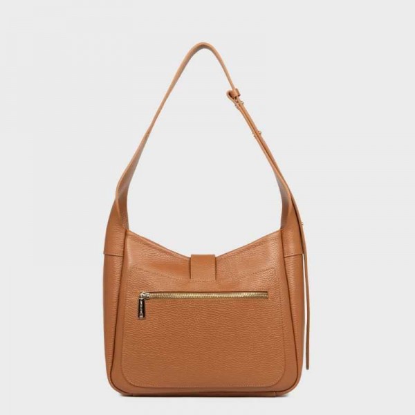 Lancaster - Sac seau en cuir Top...