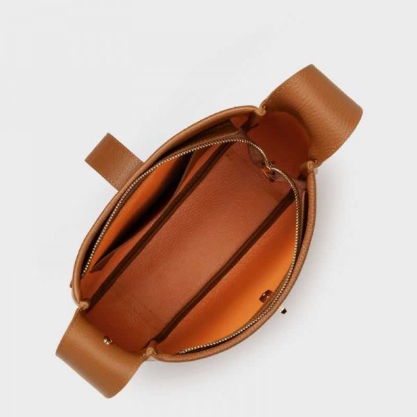 Lancaster - Sac seau en cuir Top...